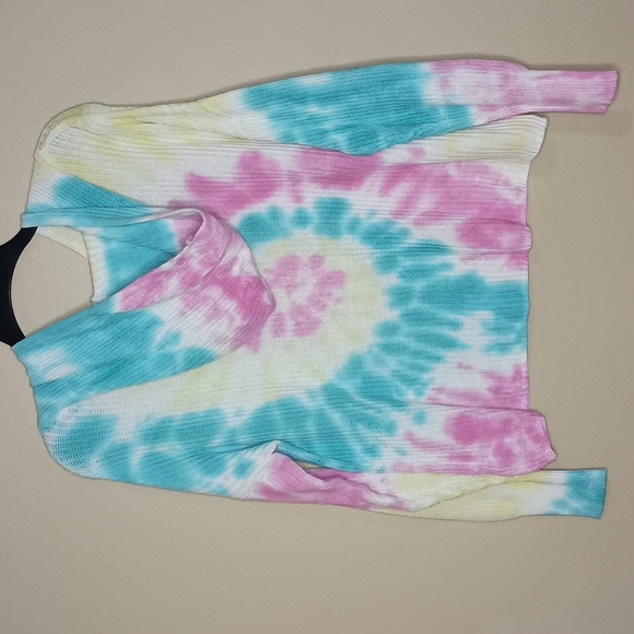 Made with Love by FCT Tie Dye Lightweight Sweater Hoodie - Picture 3 of 5